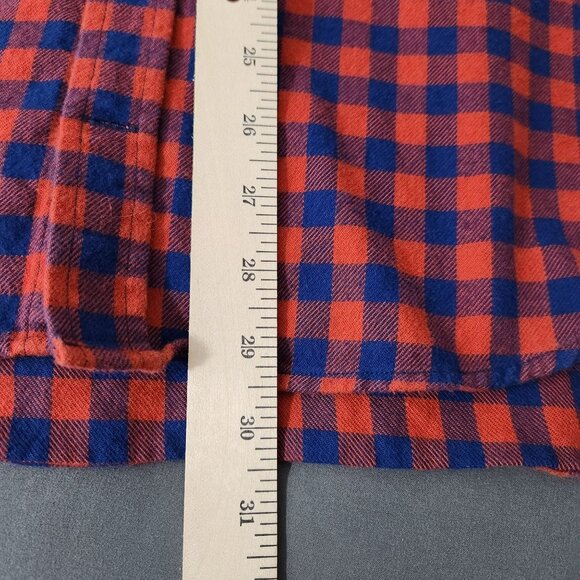 Taylor‎ Stitch Shirt Men's 42 Flannel Red & Blue Plaid Button-Down Shirt Pocket - Picture 10 of 10